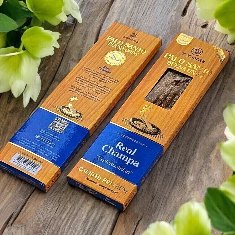 Palo Santo Good Vibes Incense Sticks 8 u - Aromanza