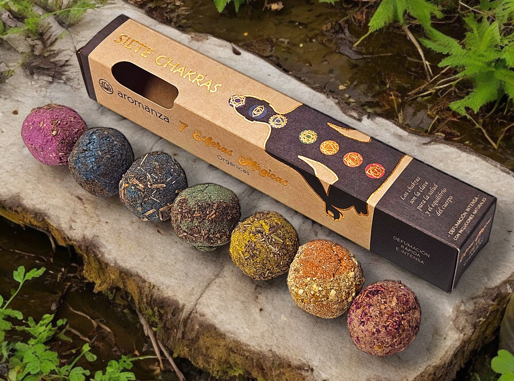 Line of 7 Chakras Incense 7 u - Aromanza - Discs/Sticks/Balls