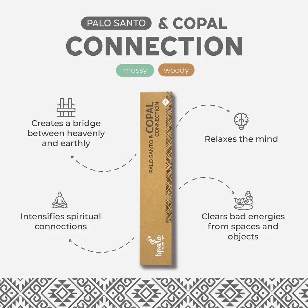 100% Peruvian Palo Santo Incense Sticks (Holly Wood) 10 u - ISPALLA