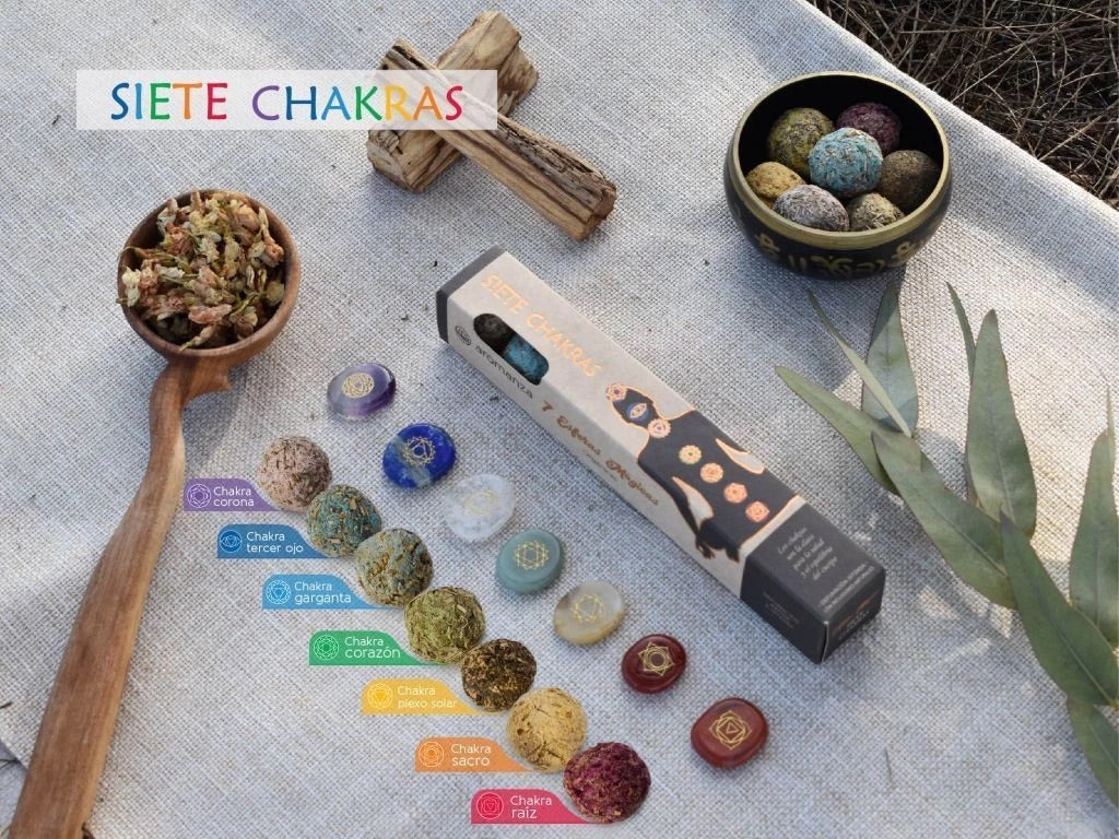 Line of 7 Chakras Incense 7 u - Aromanza - Discs/Sticks/Balls