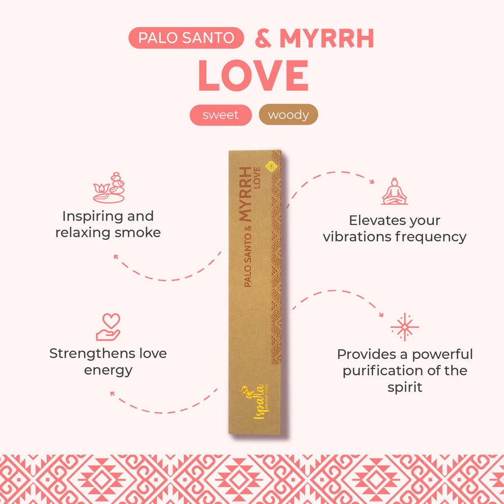 100% Peruvian Palo Santo Incense Sticks (Holly Wood) 10 u - ISPALLA