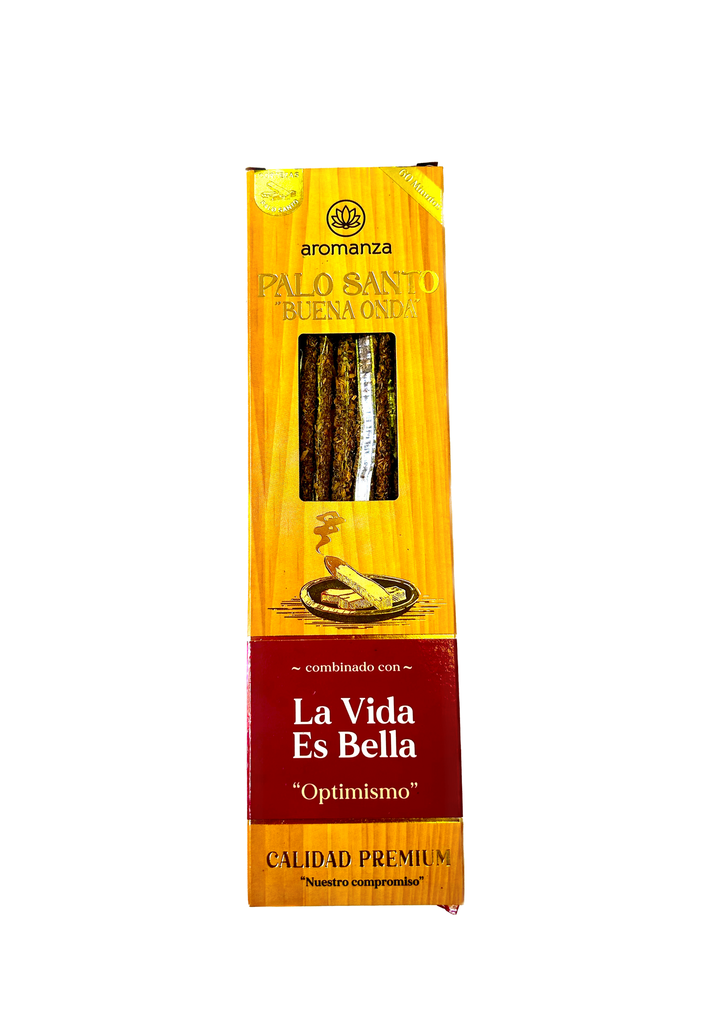 Palo Santo Good Vibes Incense Sticks 8 u - Aromanza