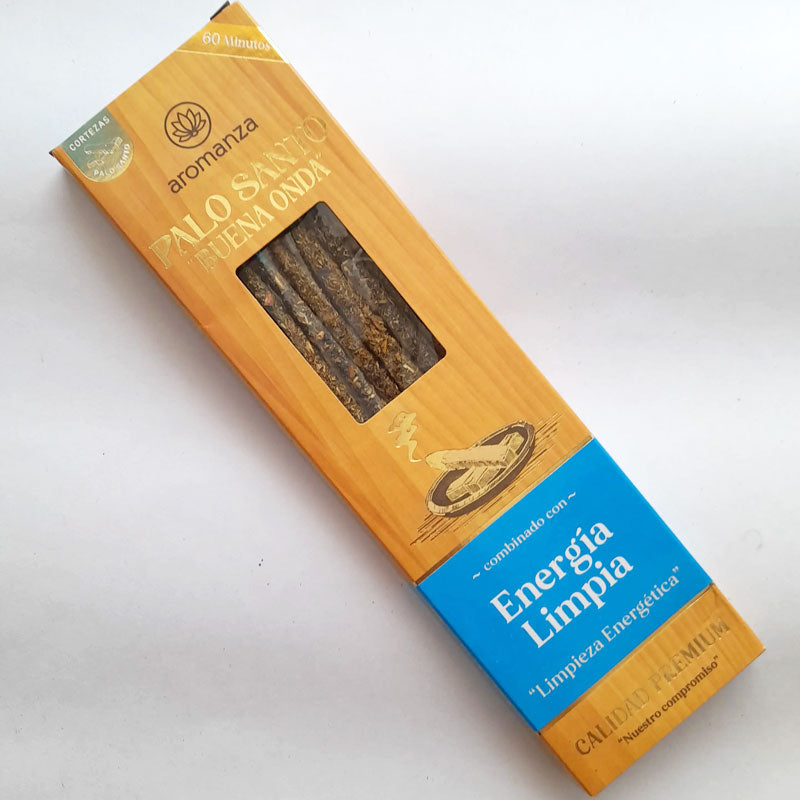 Palo Santo Good Vibes Incense Sticks 8 u - Aromanza