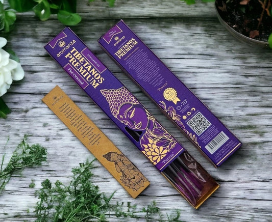 Premium Tibetan Incense Sticks 8 u (With Bookmark)- Aromanza