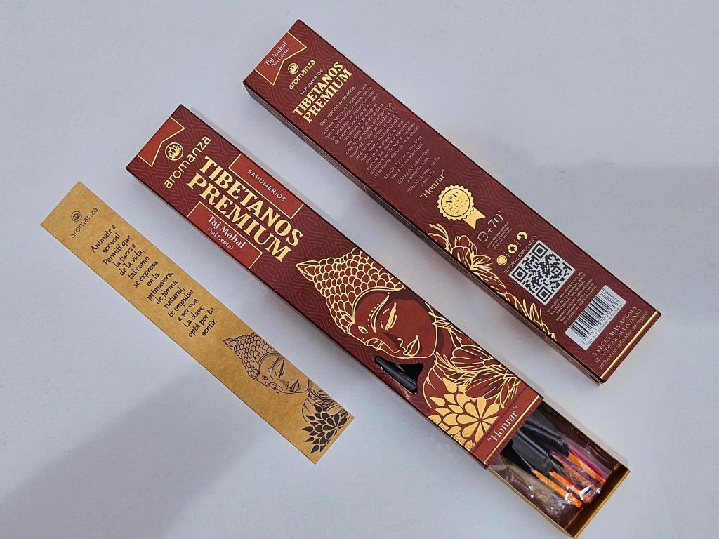 Premium Tibetan Incense Sticks 8 u (With Bookmark)- Aromanza