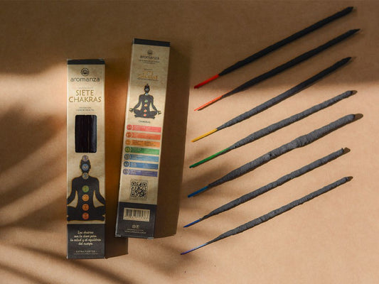 Line of 7 Chakras Incense 7 u - Aromanza - Discs/Sticks/Balls