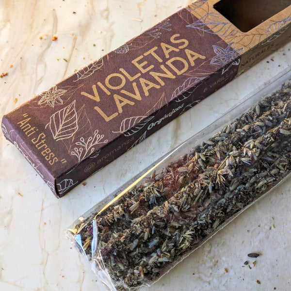 Organic Incense Sticks 6 u (With Natural Leaves, Flowers, Peels) - Aromanza
