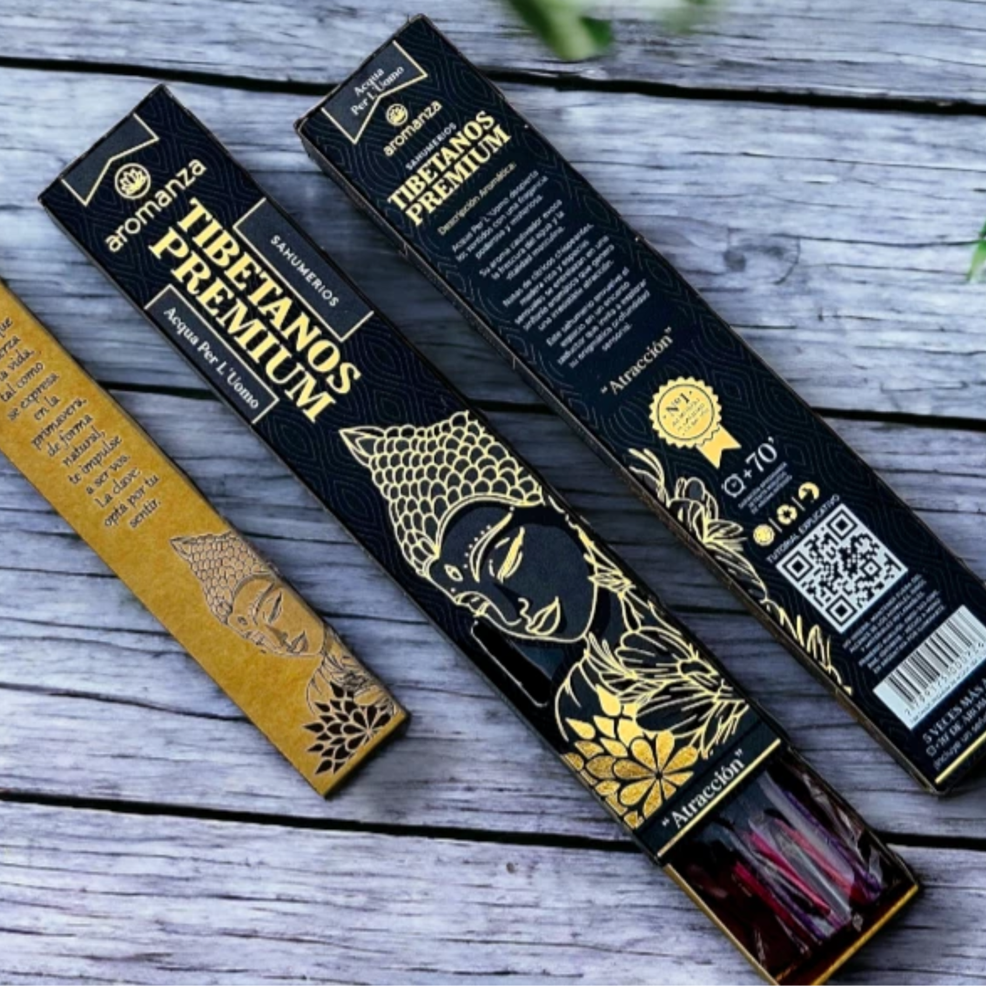 Premium Tibetan Incense Sticks 8 u (With Bookmark)- Aromanza