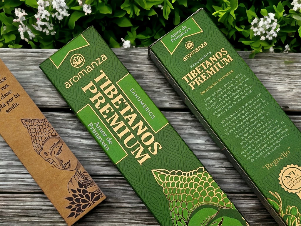 Premium Tibetan Incense Sticks 8 u (With Bookmark)- Aromanza