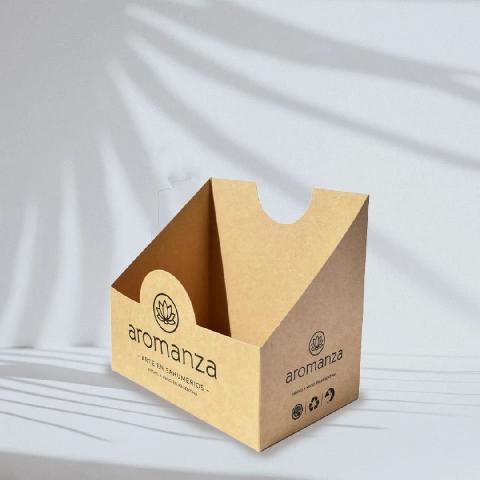 Brown Cardboard Display Aromanza