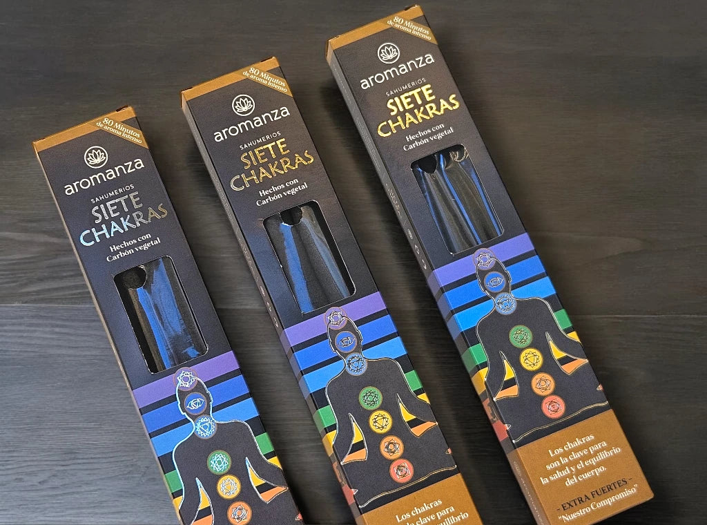 Line of 7 Chakras Incense 7 u - Aromanza - Discs/Sticks/Balls