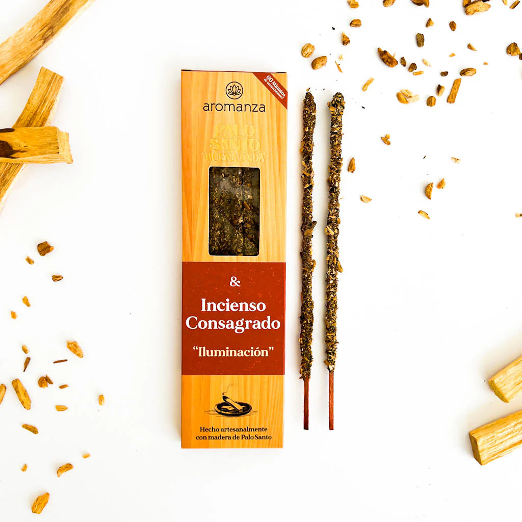 Palo Santo Good Vibes Incense Sticks 8 u - Aromanza