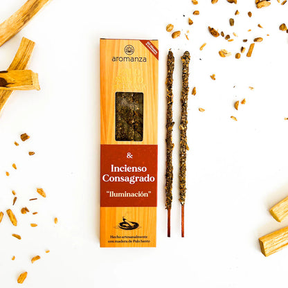 Palo Santo Good Vibes Incense Sticks 8 u - Aromanza