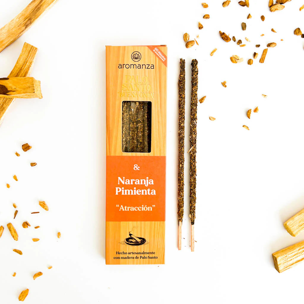 Palo Santo Good Vibes Incense Sticks 8 u - Aromanza