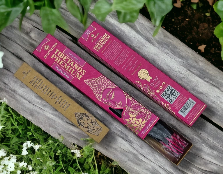 Premium Tibetan Incense Sticks 8 u (With Bookmark)- Aromanza